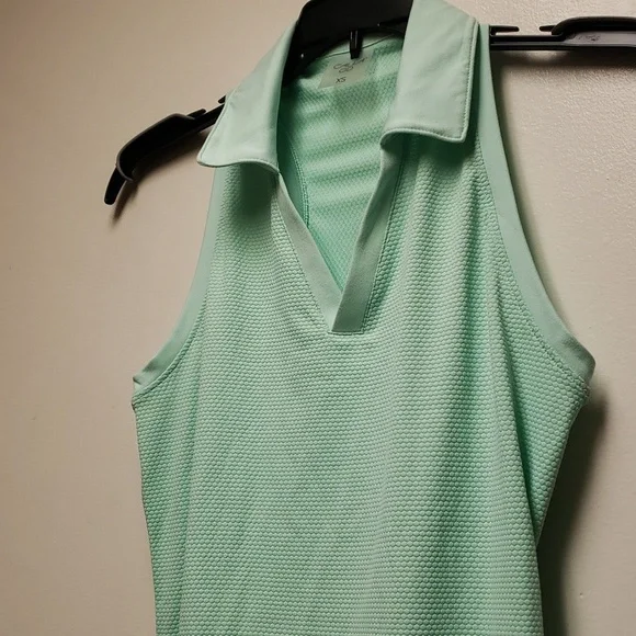 Calia Womens Green Collar Tank - Picture 5 of 8